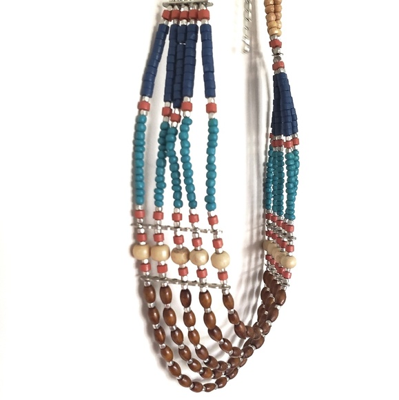 NWT Arizona Multi color bead necklace - Picture 2 of 2